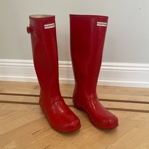 Red Hunter Rain Boots